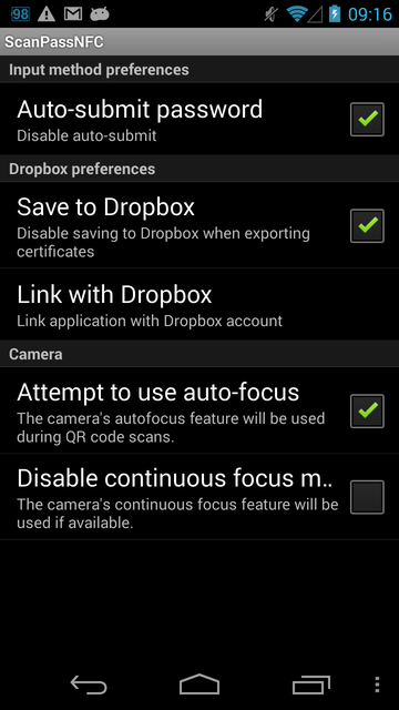 Link with Dropbox